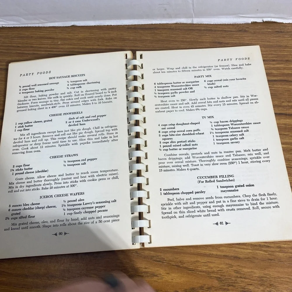 Excelsior House 1968 Vintage Cookbook Jessie Allen Wise Garden Club Jefferson TX